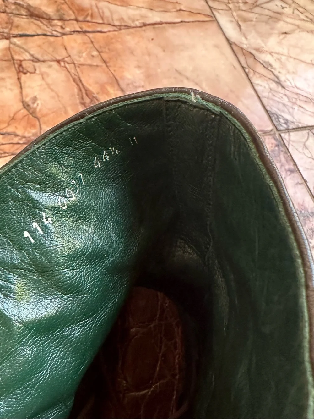 Gucci Made in Italy Vintage Crocodile Leather Boots